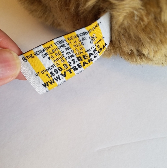 Vermont Teddy Bear Co. Tuxedo Collectible Jointed Bear Plush Brown - Picture 12 of 15